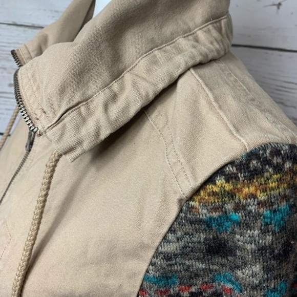 Mossimo Anorek Jacket Aztec Fleece Sleeves - Picture 3 of 7